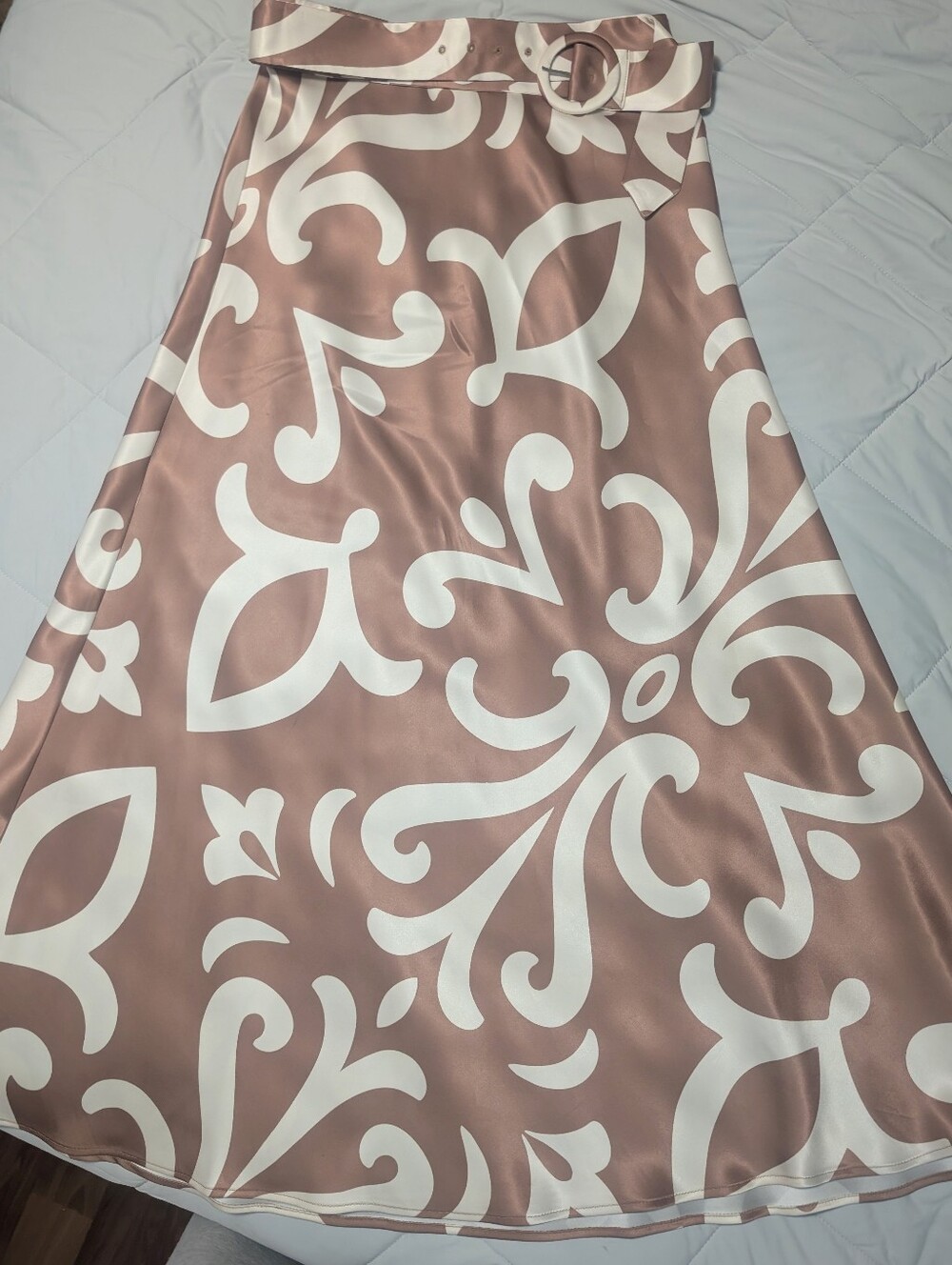 Rachel Zoe Long Flowy Silk Like Skirt